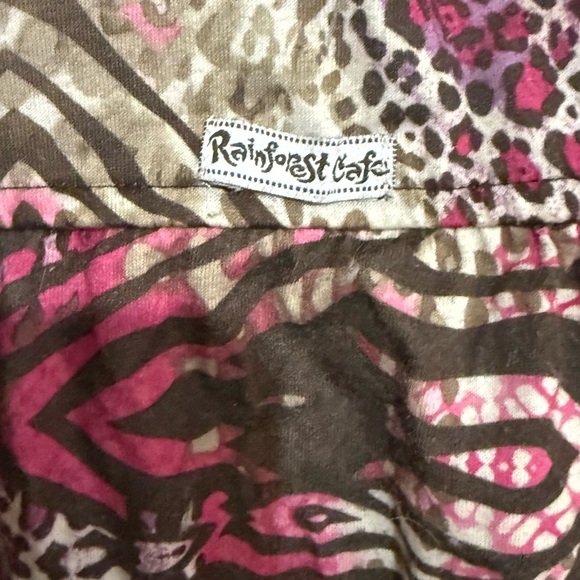 Rainforest Cafe Pink and Brown Animal Print Dress - Picture 5 of 6